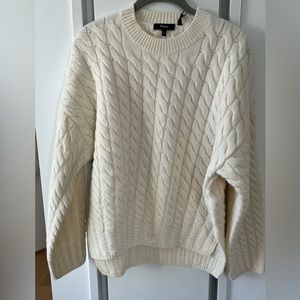 Cream wool sweater (size Small)